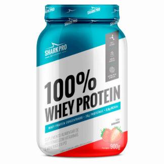 100% Whey Protein (900g) Morango Shark Pro