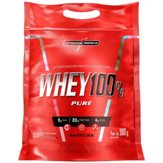 Whey 100 Pure Refil 900G Baunilha Integralmedica