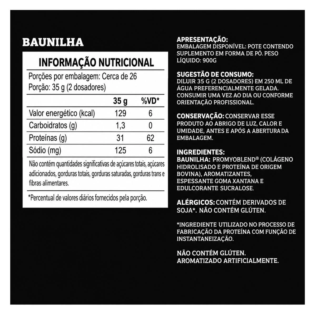 Carnibol 900G Baunilha Integralmedica Tabela Nutricional Atualizada