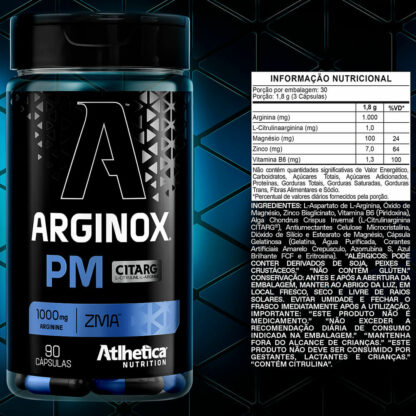 arginox pm 90 caps atlhetica nutrition tabela