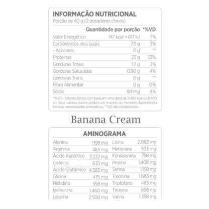 Best Whey (900g) Banana Cream Tabela Nutricional Atlhetica Nutrition