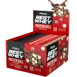 best whey protein ball 20 un 30g atlhetica nutrition duo crunchy display