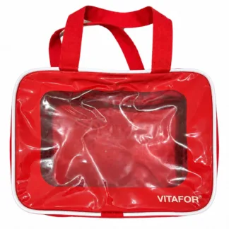 bolsa esportiva vermelha com alça de mão vitafor