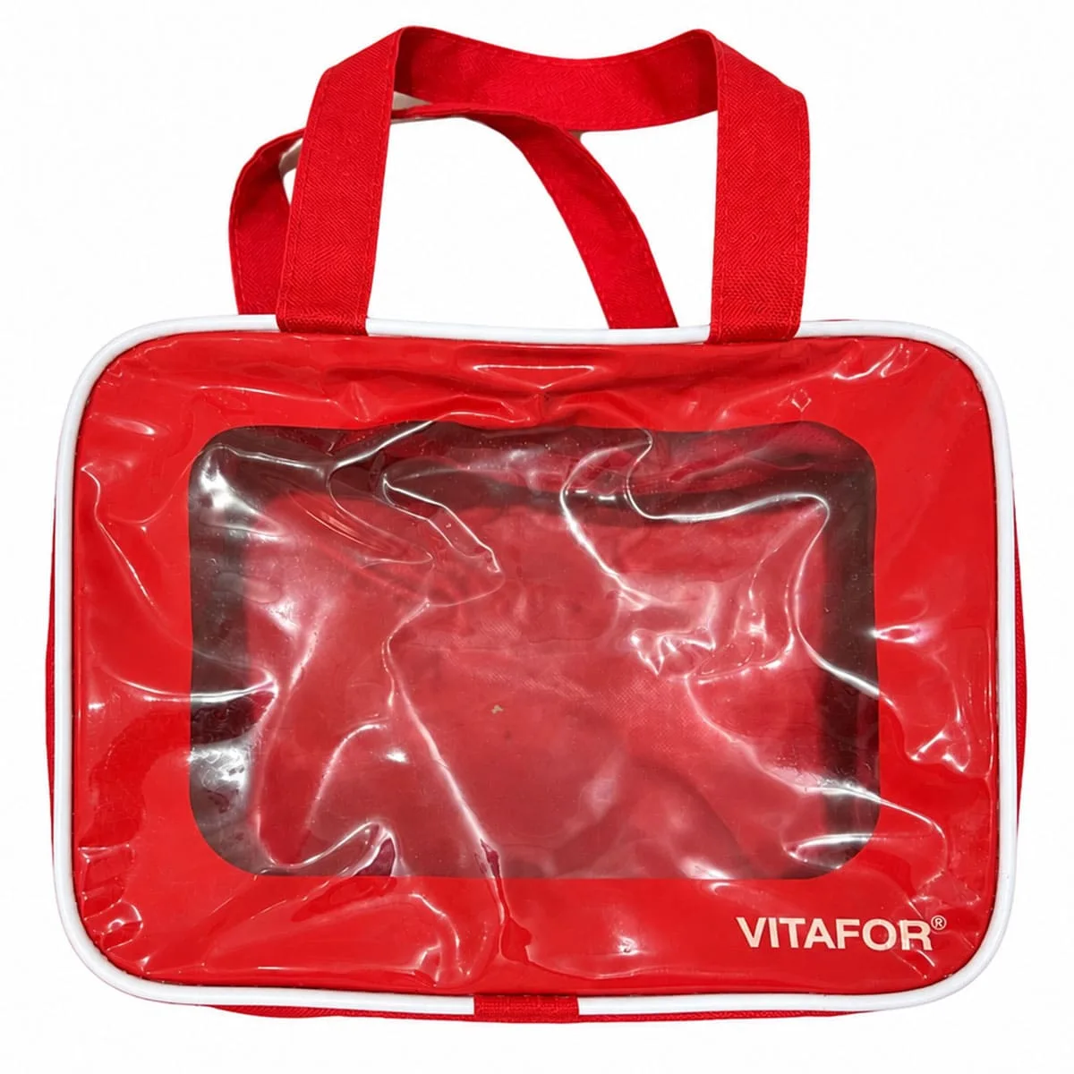 bolsa esportiva vermelha com alça de mão vitafor
