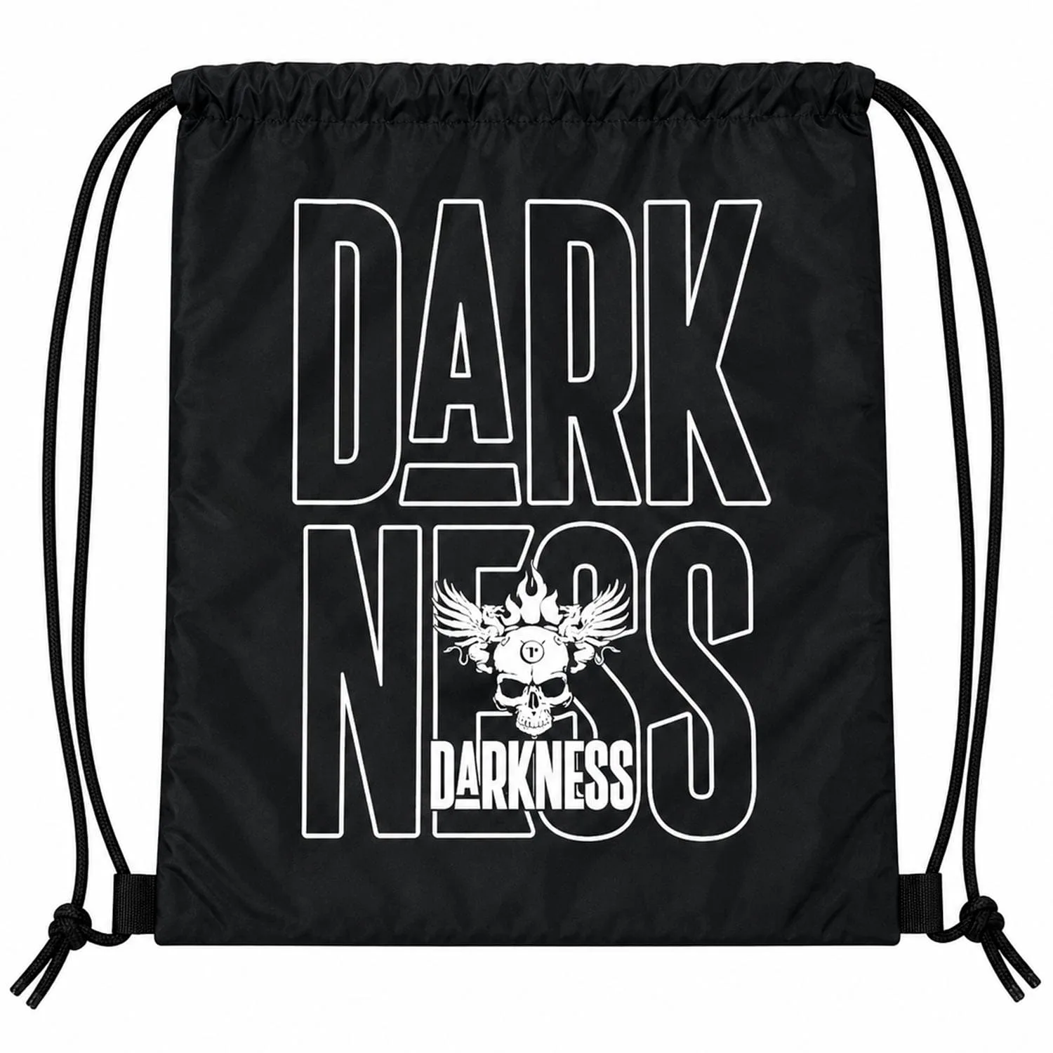 bolsa gym bag preto darkness black skull