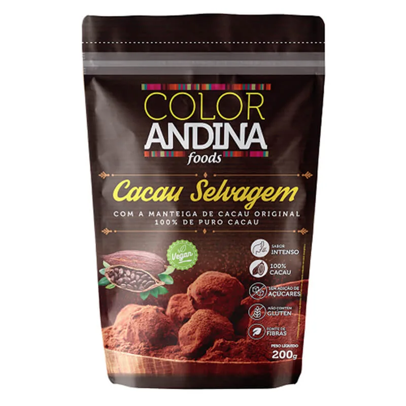 cacau selvagem 200g color andina