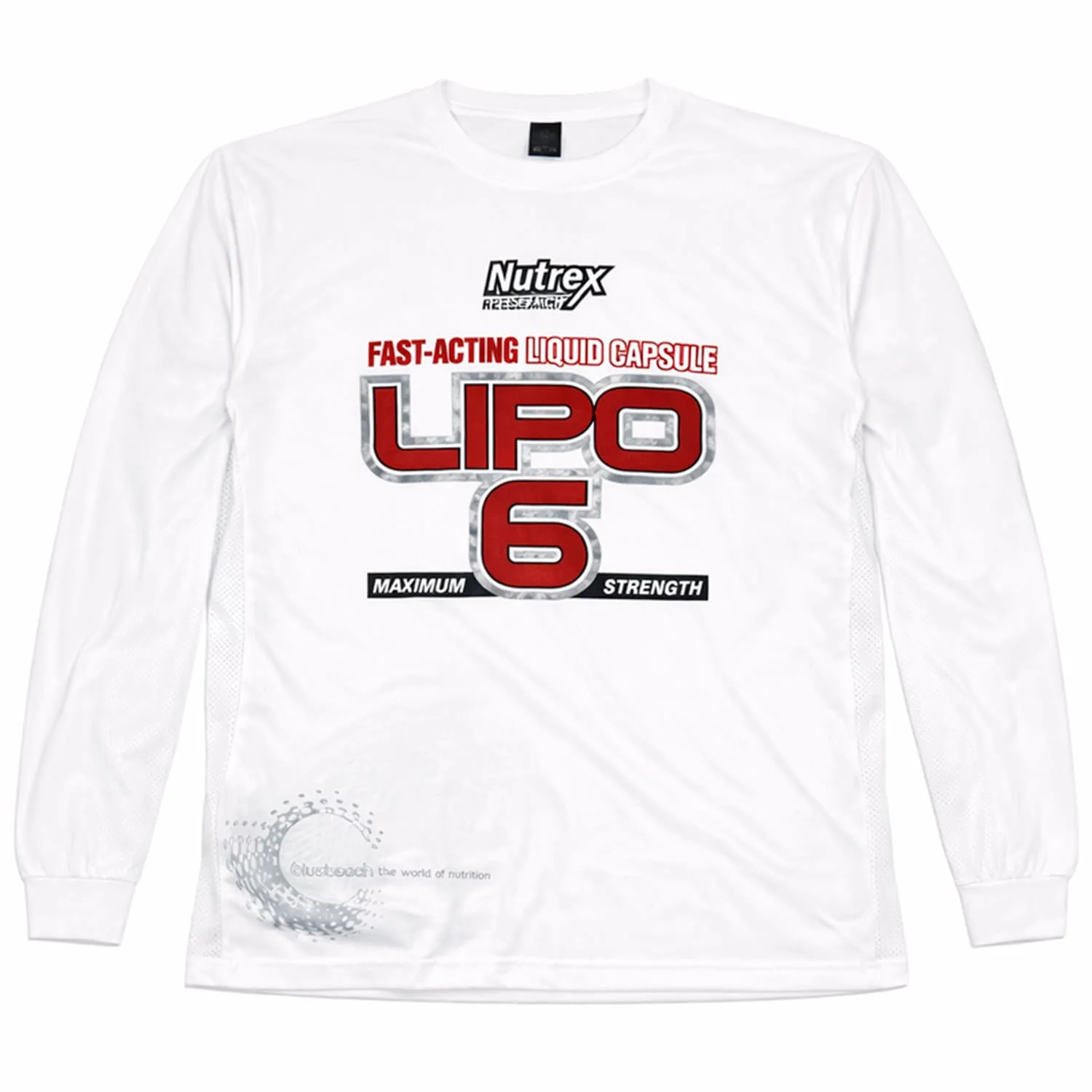 camisa esportiva manga longa dryfit branca nutrex