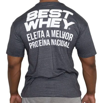 camiseta best whey cinza costa atlhetica nutrition