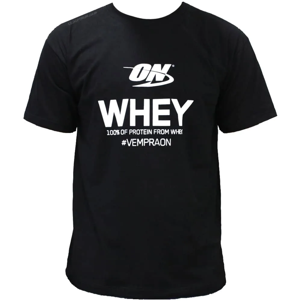 camiseta optimum whey 100 protein optimum nutrition