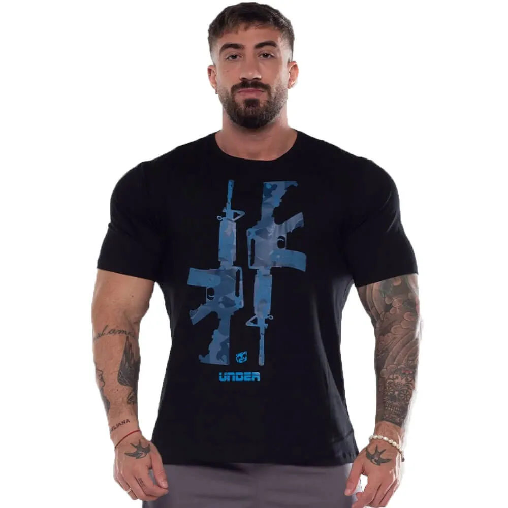 camiseta under guns preta under labz frente