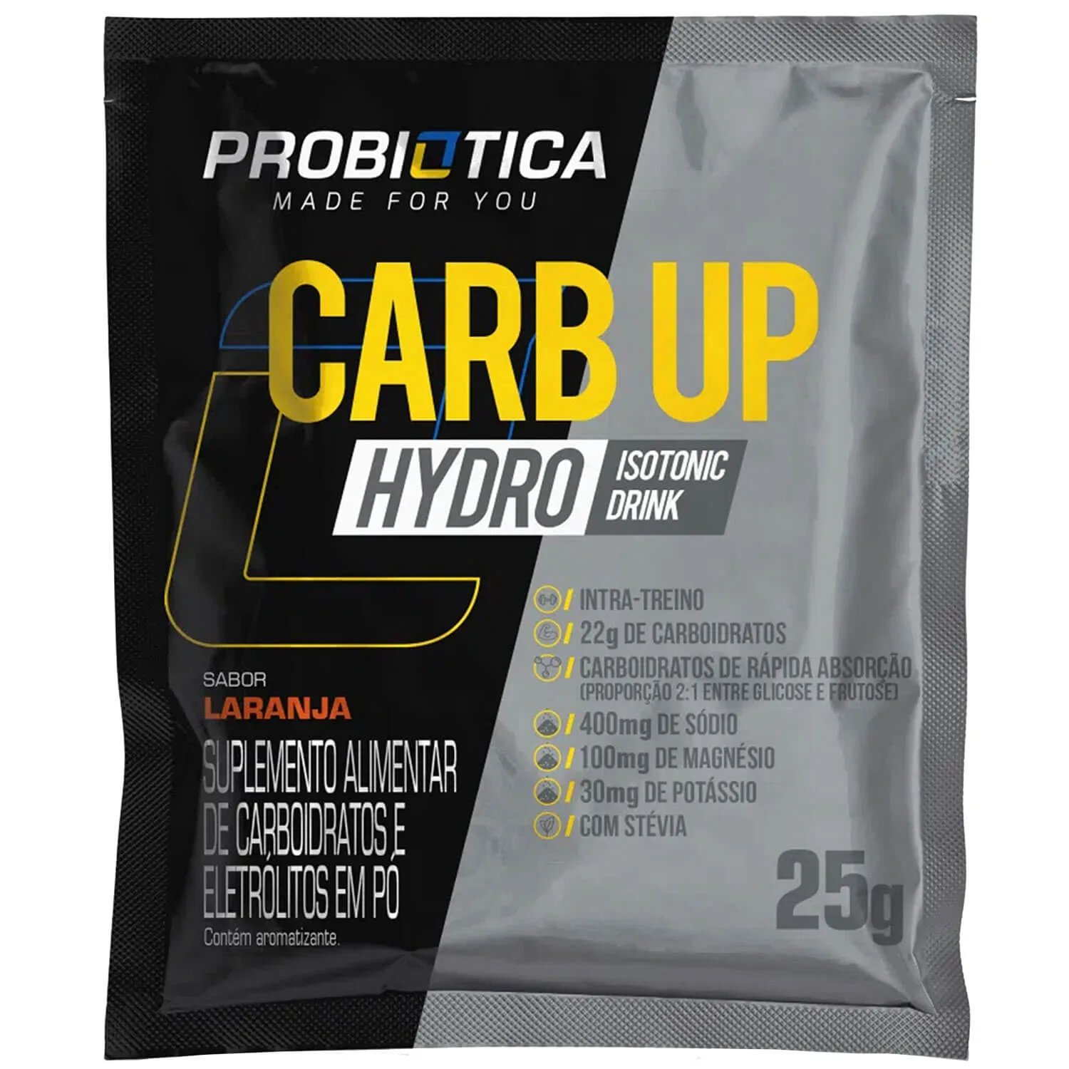 carb up hydro isotonico sache de 25g laranja 1 probiotica