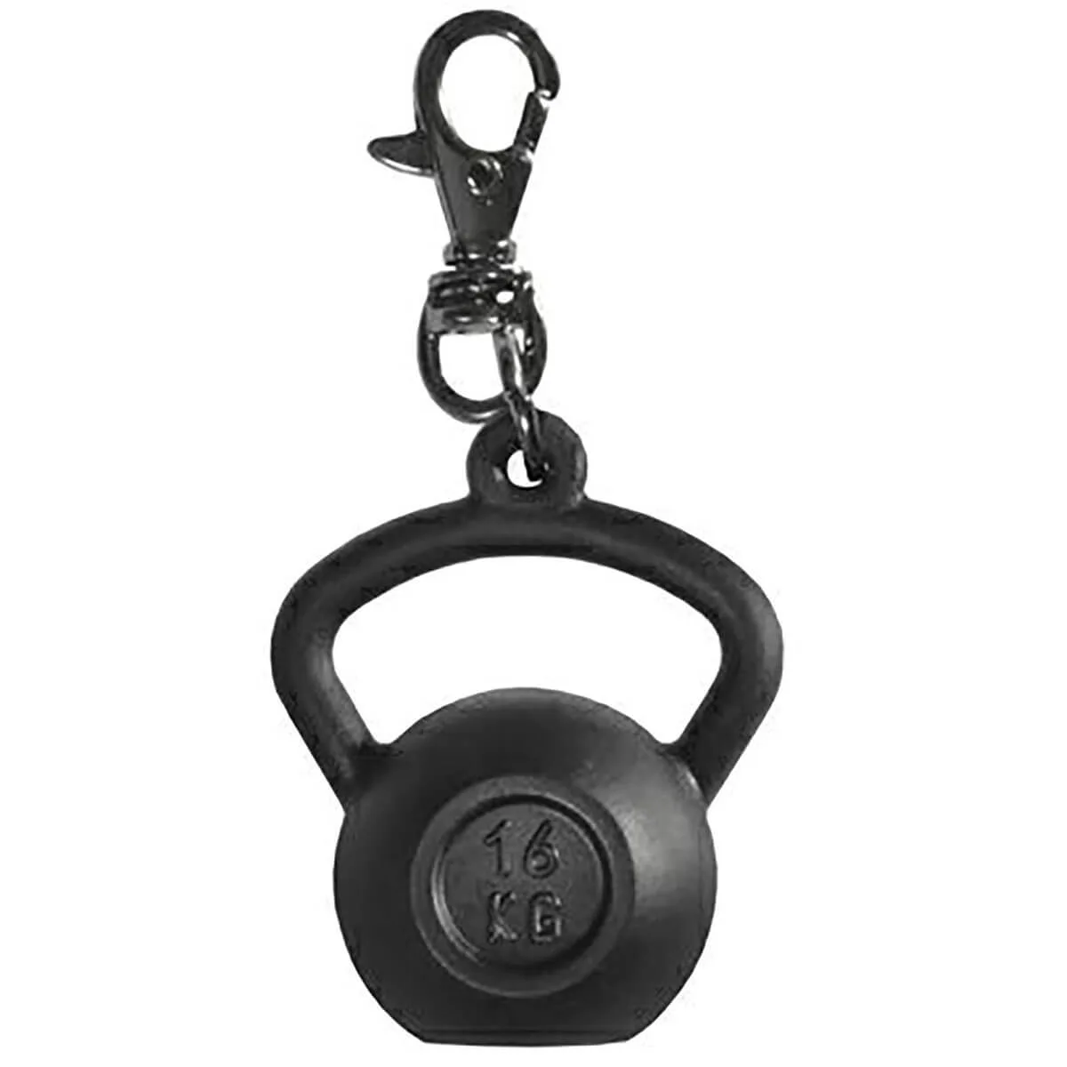 chaveiro emborrachado mini kettlebell preto prottector