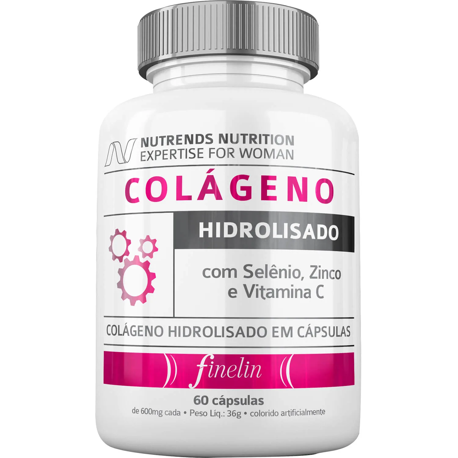 colageno hidrolisado 600mg 60 caps nutrends