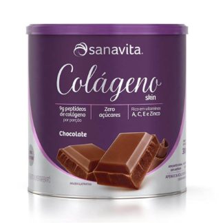 colageno skin 300 g chocolate sanavita