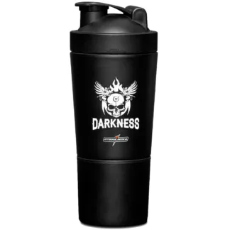 coqueteleira aluminio darkness 2 doses 590ml integralmedica