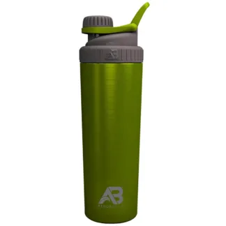 coqueteleira primus em aco inox 800ml verde cinza aerobottle