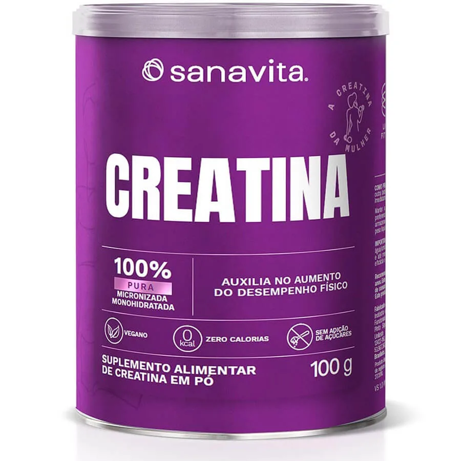 creatina 100 pura 100g sanavita