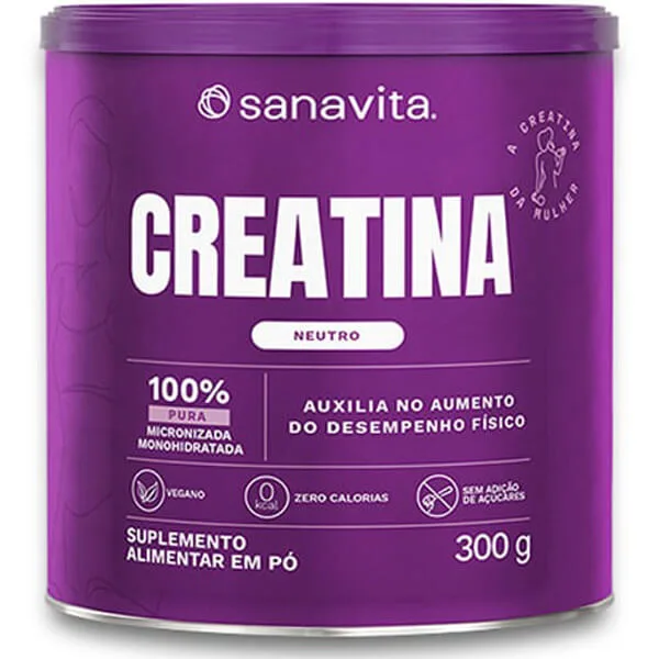 creatina 100 pura 300g sanavita