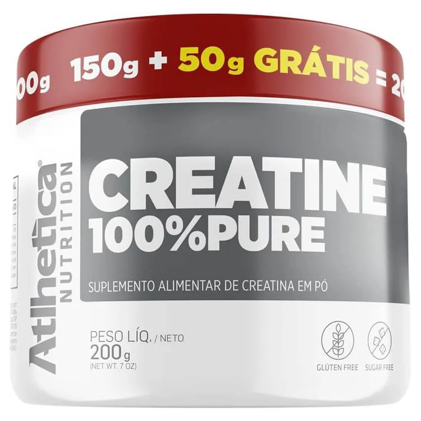 creatine 100 pure 200g atlhetica nutrition