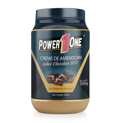 Creme de Amendoim com Chocolate (500g) Power One