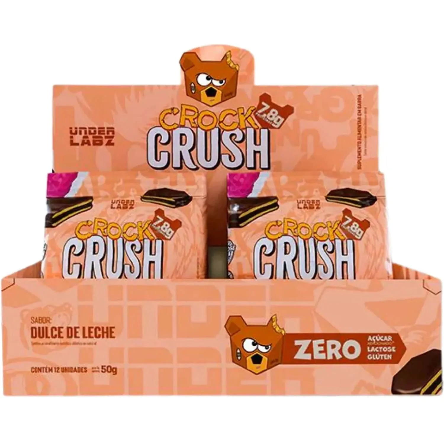 crock crush doce de leite 12 unidades 50 g vitafor
