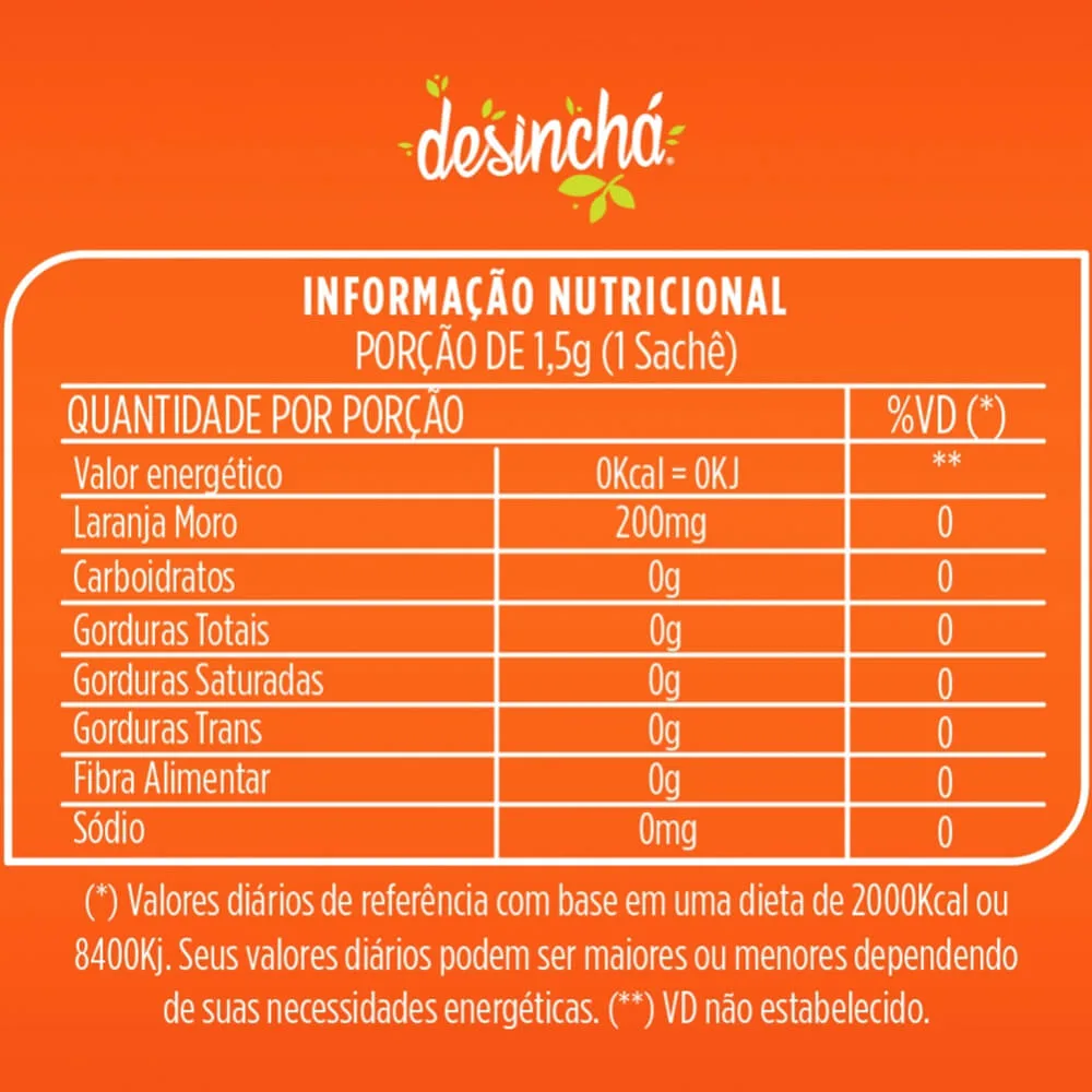 desincha moro 30 saches tabela desincha