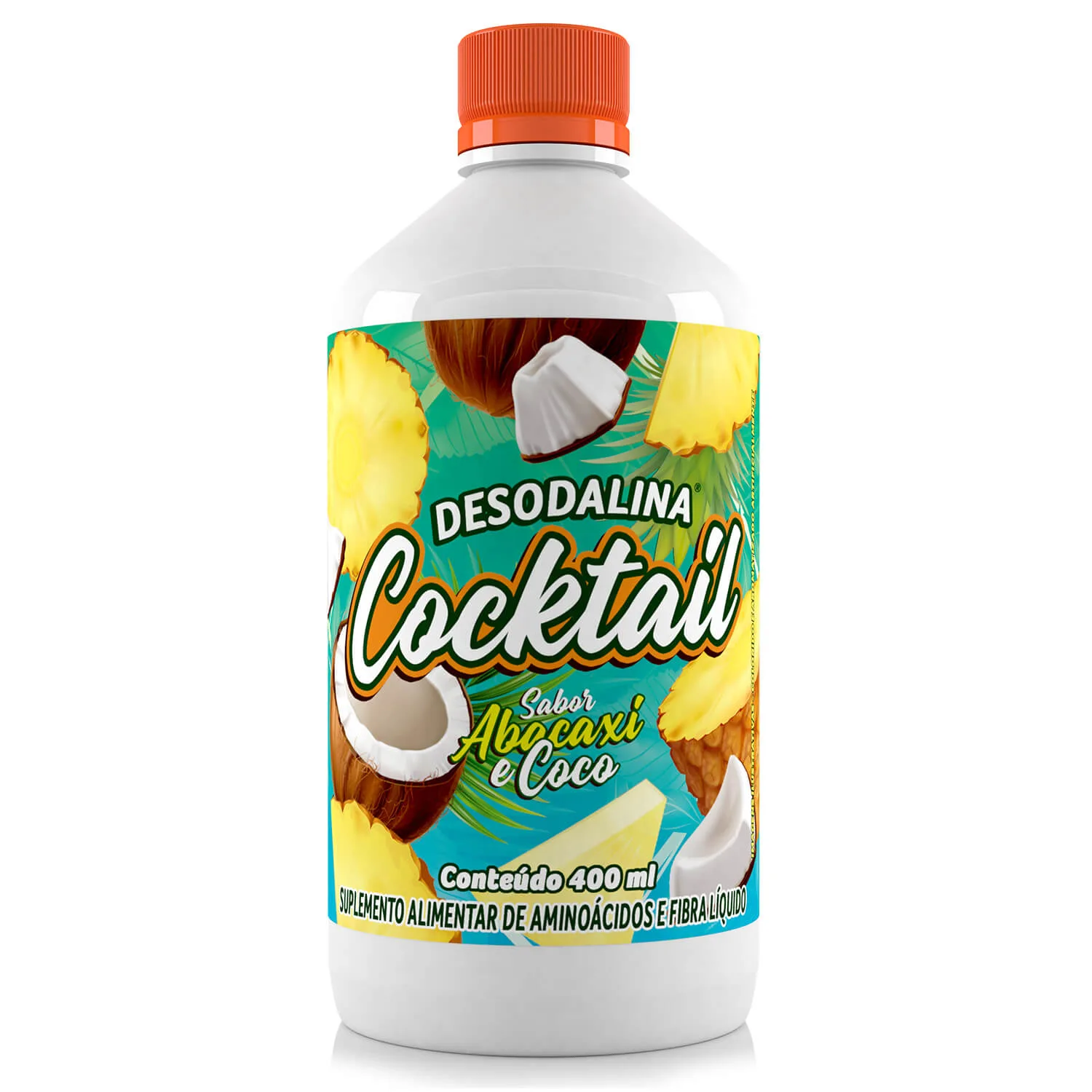 desodalina cocktail 400ml abacaxi coco sanibras