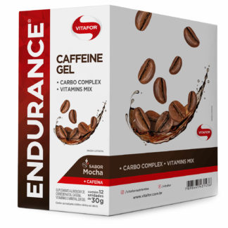 endurance caffeine gel 12 saches de 30g mocha vitafor
