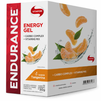 endurance energy gel 12 saches de 30g tangerina vitafor
