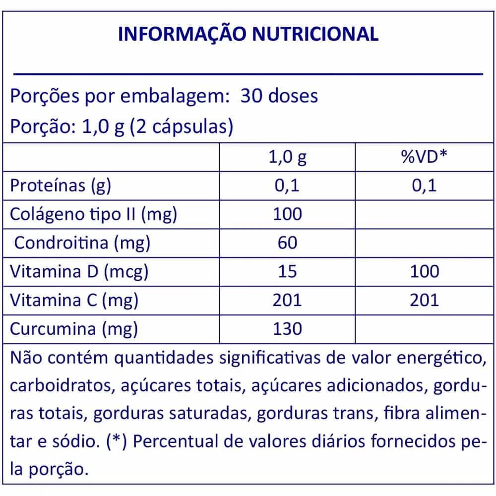 flexodrin 60 caps sanibras tabela nutricional