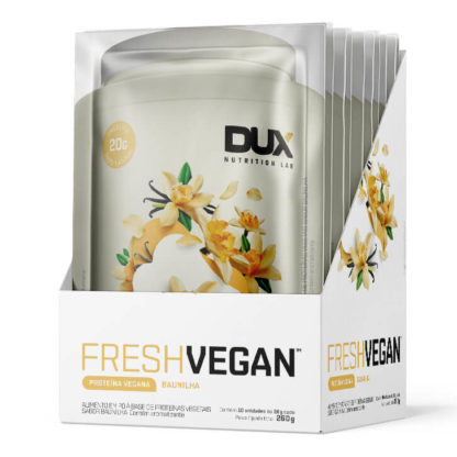 Fresh Vegan (10 sachês de 26g) DUX Nutrition Lab Baunilha