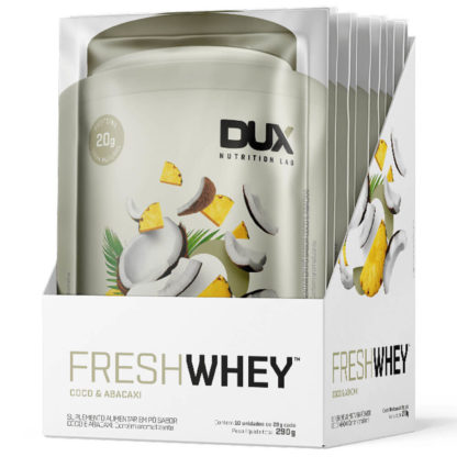 Fresh Whey (10 sachês de 29g) DUX Nutrition Lab Coco e Abacaxi