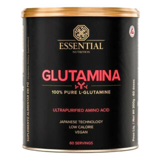 glutamina 100 pure 300g essential nutrition atualizada