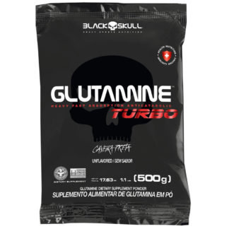 glutamina turbo refil 500g black skull