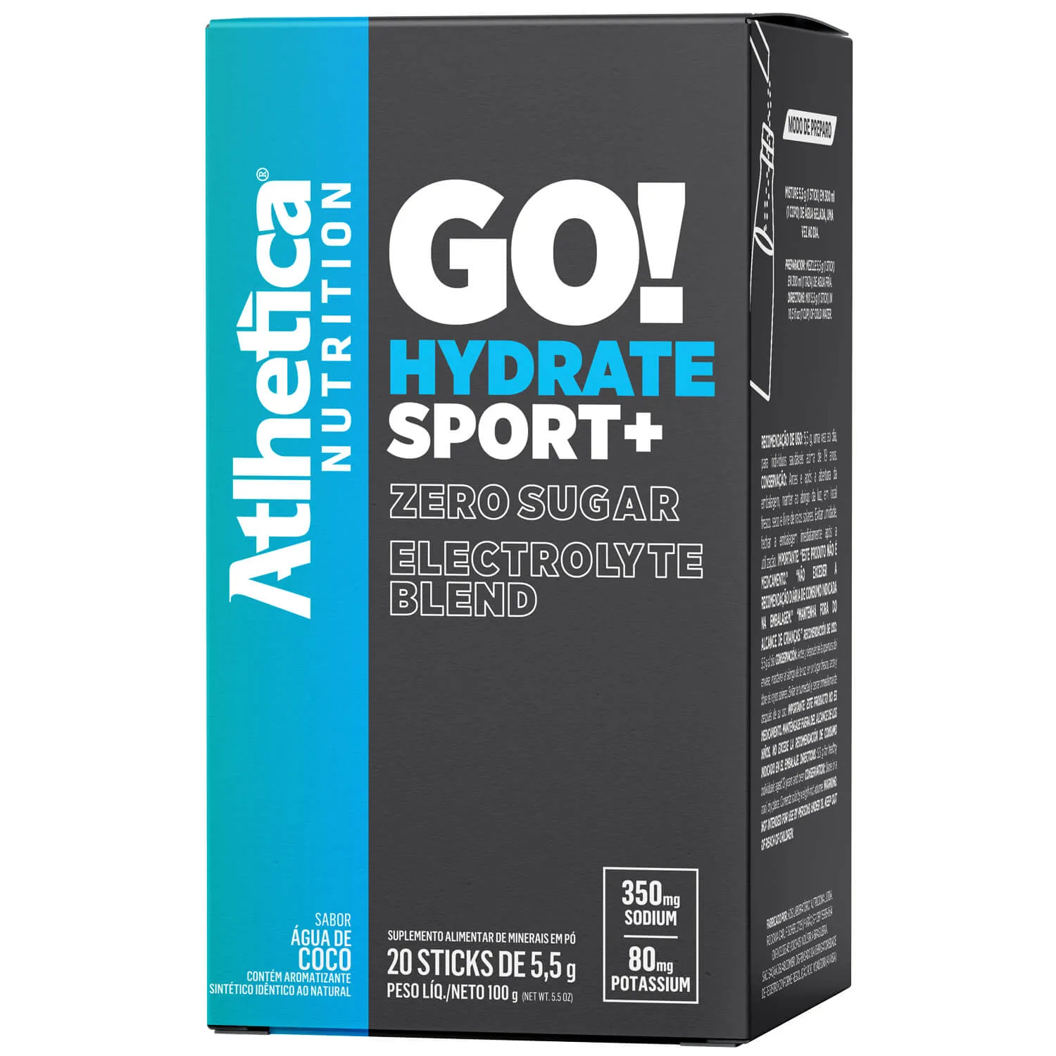 go hydrate sport 20 saches de 5g atlhetica nutrition