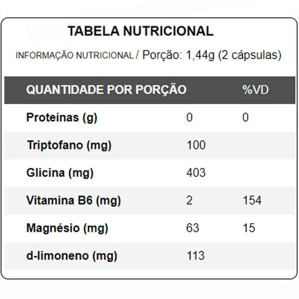 good mood suporte ao estresse 60 caps nutrify tabela nutricional