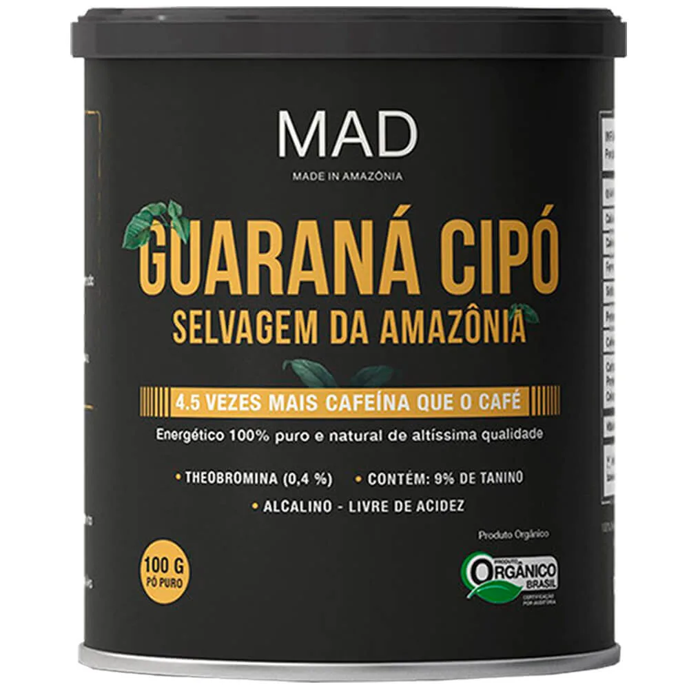guarana cipo organico 100g mad