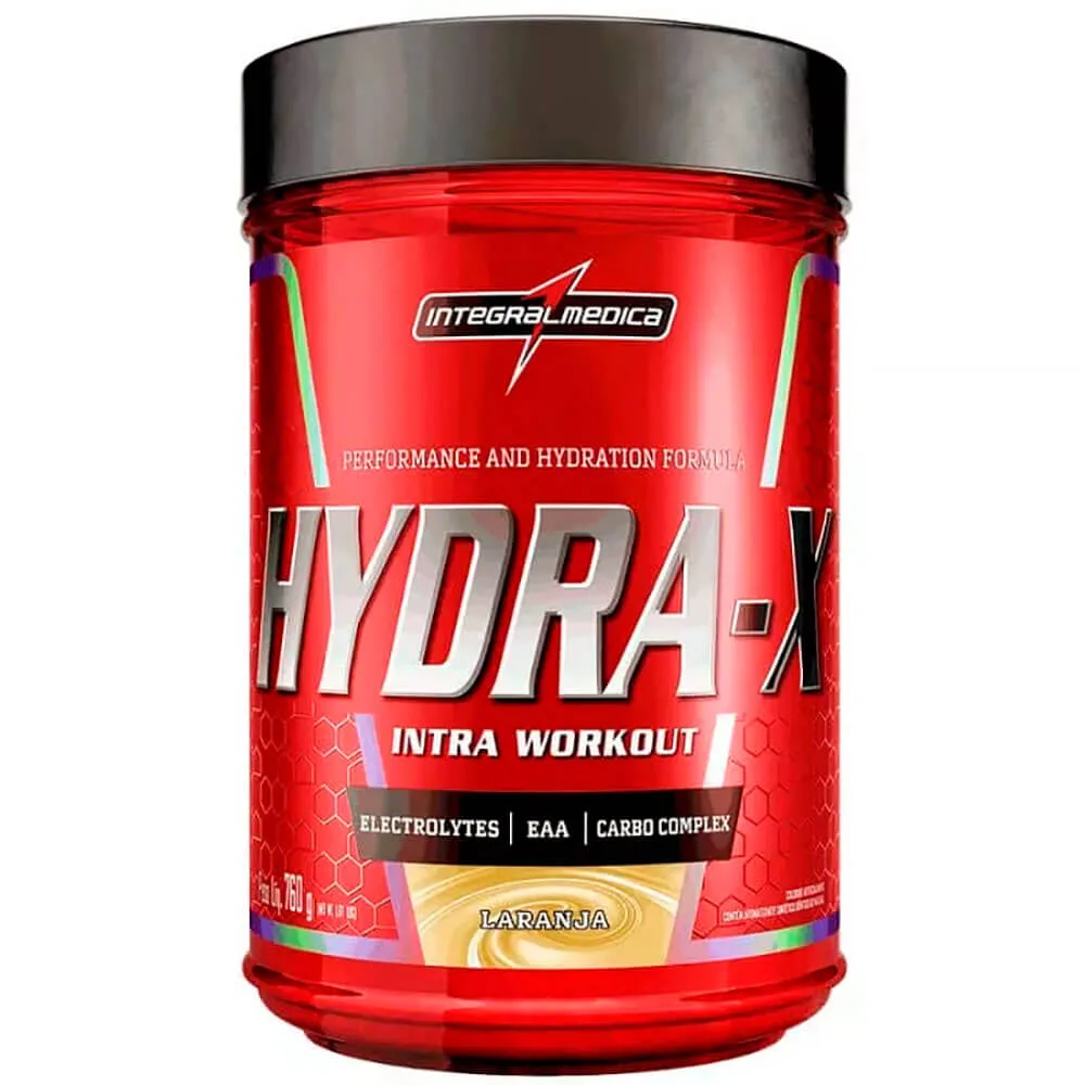 hydra x intratreino 760g laranja integralmedica