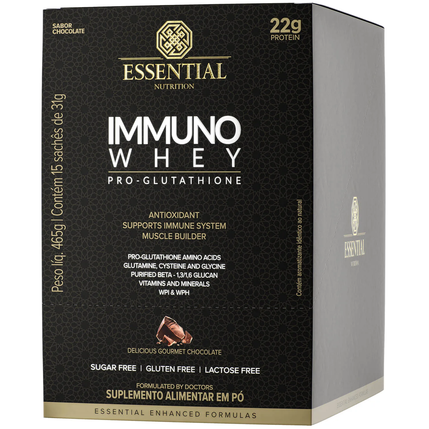 immuno whey pro glutathione 15 saches de 31g essential Copia
