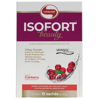 Isofort Beauty (15 Sachês de 25g) Cranberry Vitafor