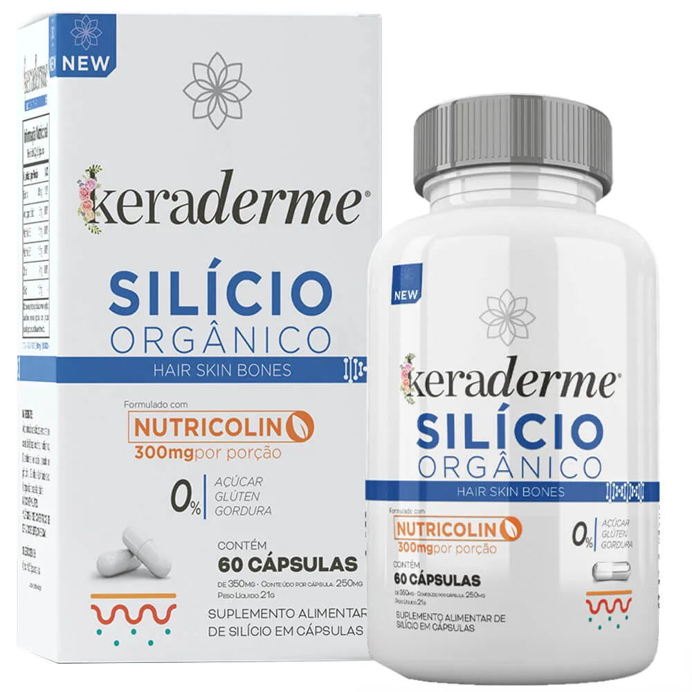 keraderme silicio organico 60 caps nutrends 1