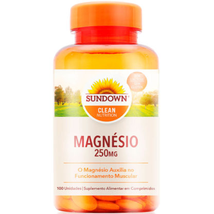 Magnésio 250mg (100 tabs) Sundown Clean Nutrition