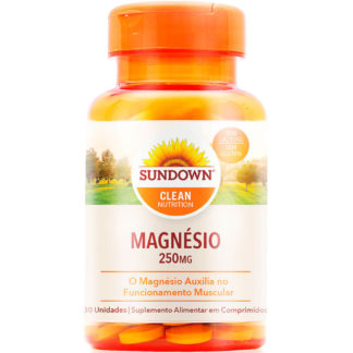 Magnésio 250mg (30 tabs) Sundown Clean Nutrition