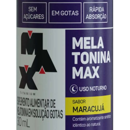 melatonina 30ml max titanium beneficios