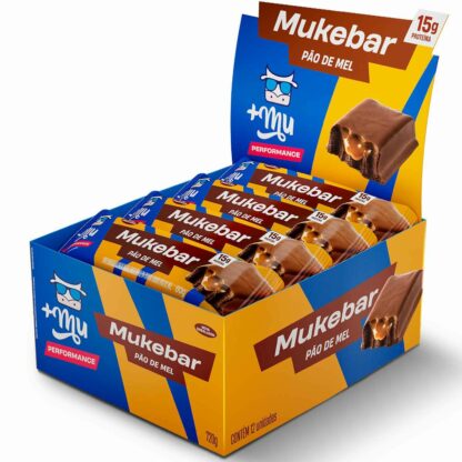 MukeBar Caixa 12 Barras de 60g +Mu Pão de Mel