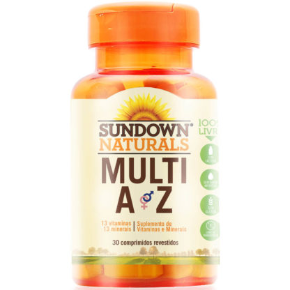 Multivitamínico Multi A-Z (30 tabs) Sundown Clean Nutrition
