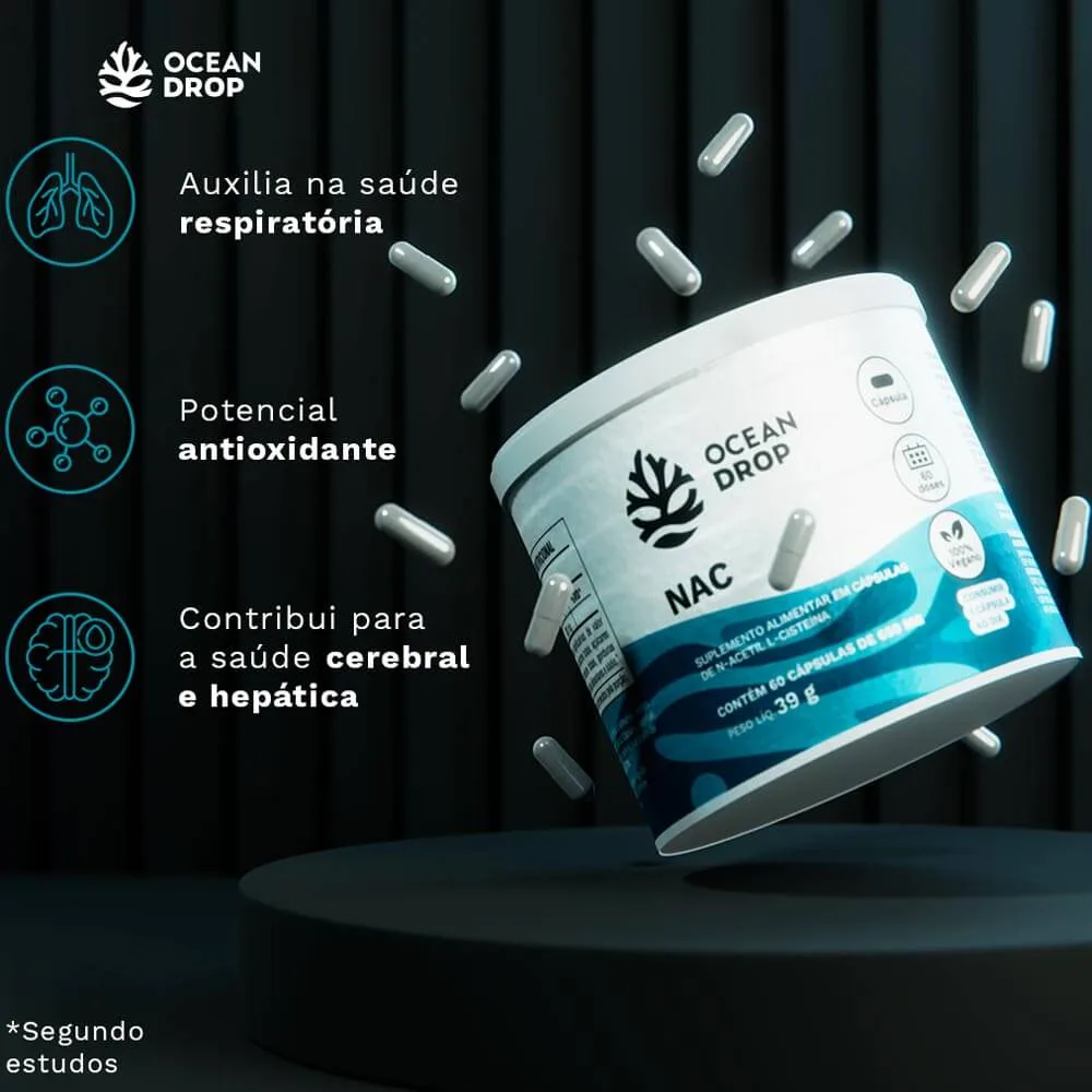 nac n acetil l cisteina 120 caps ocean drop beneficios