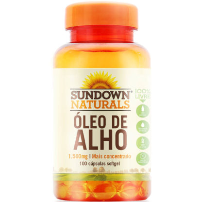 Óleo de Alho 1500mg (100 caps) Sundown Clean Nutrition