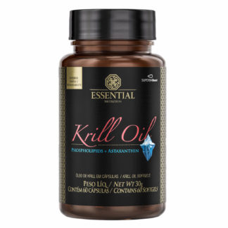 oleo de krill 60 caps essential nutrition