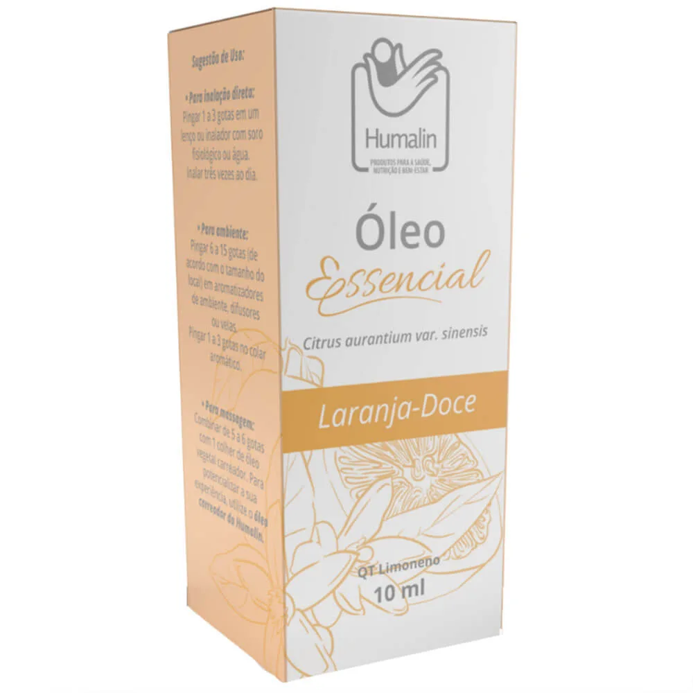 oleo essencial de laranja doce 10ml caixa humalin